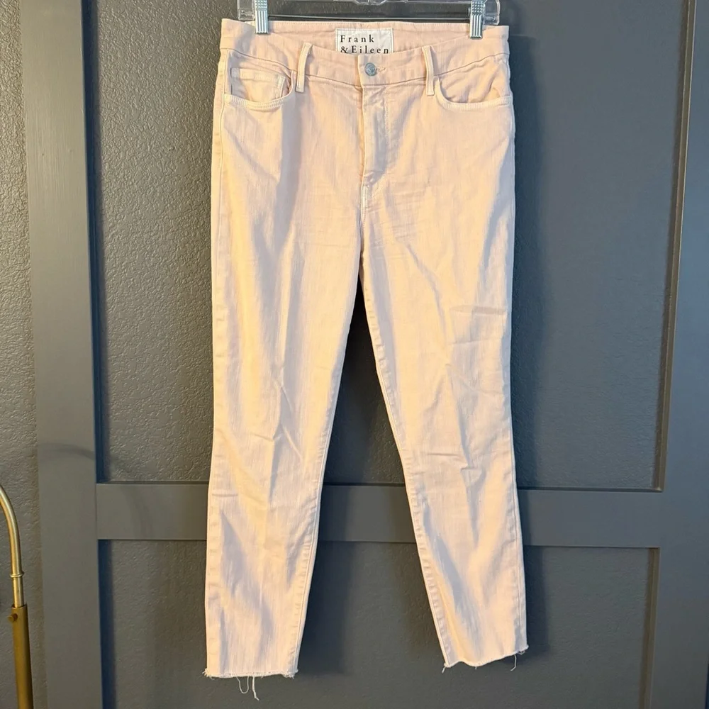 FRANK & EILEEN • Sligo pant - size 31 - light pink skinny pant - Picture 2 of 7
